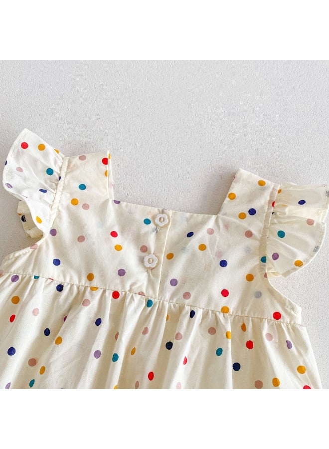 MIXDE Baby summer clothes, female baby bag fart clothes, summer thin princess flower jumpsuit, newborn clothes made of pure cotton - Image 4